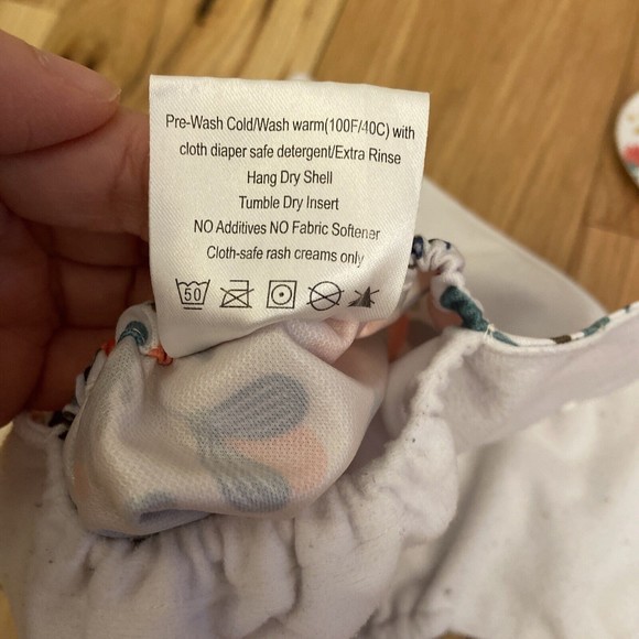 Wegreeco Cloth Pocket Diapers Adjustable Snap Closure (NO INSERTS) Set of 3 - Picture 5 of 5
